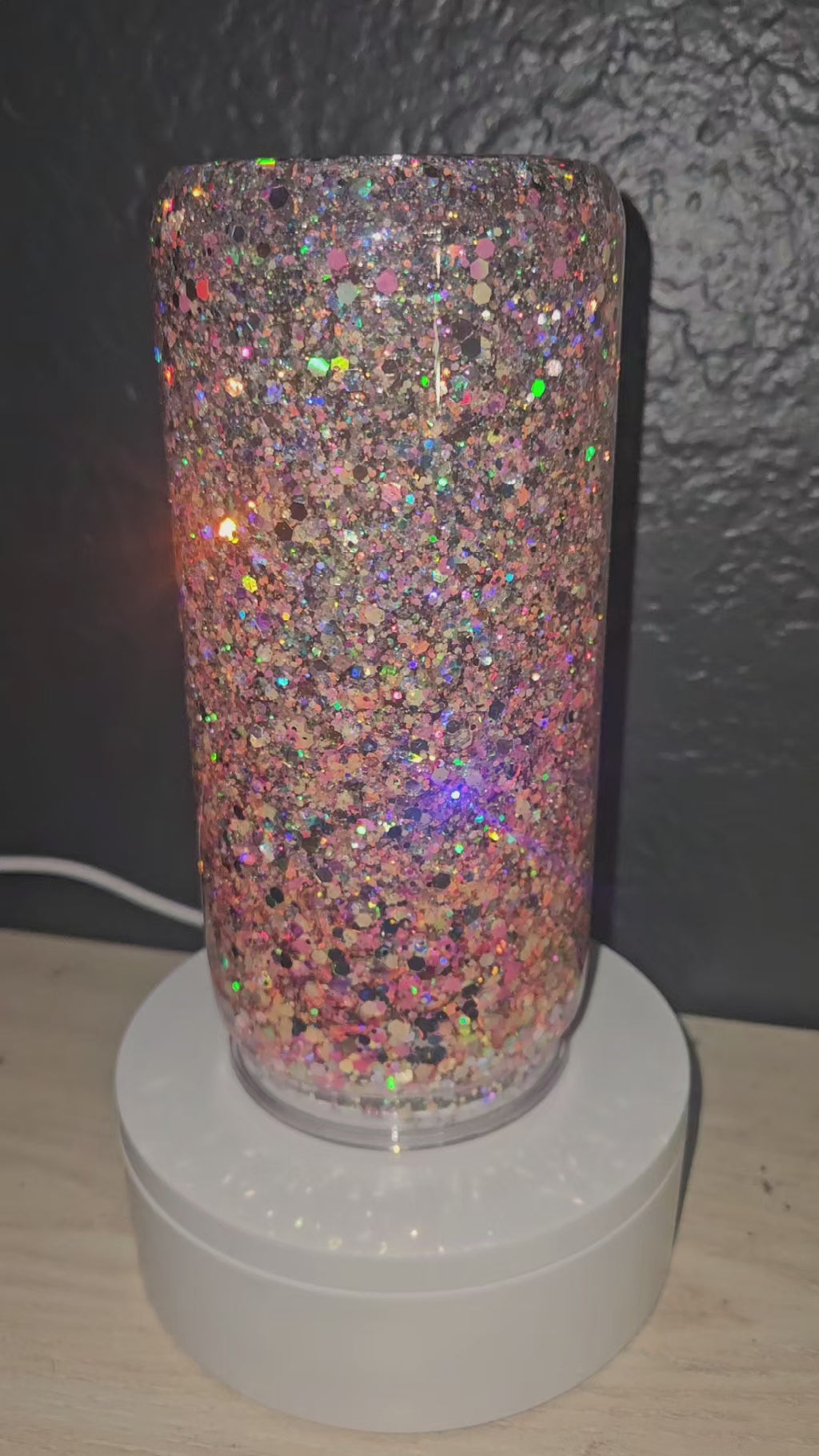 20oz Customized snowglobe tumbler