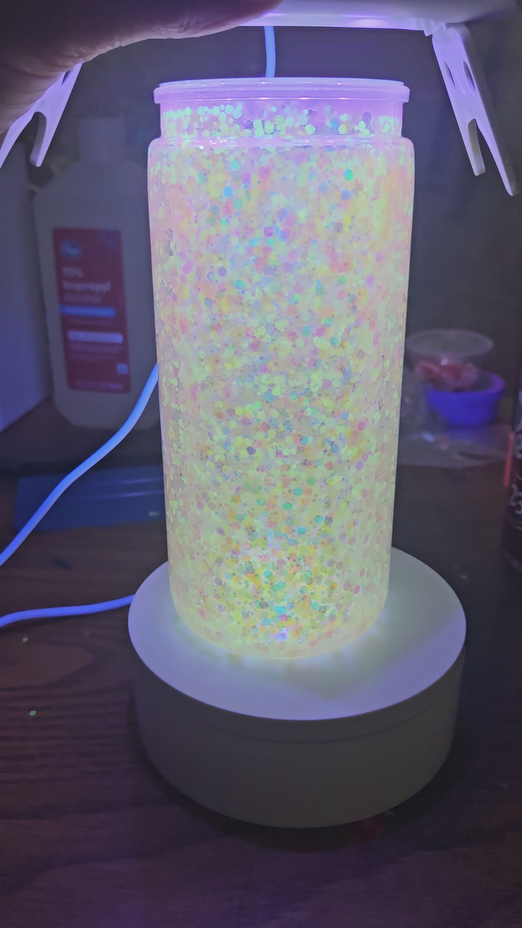 20oz Customized snowglobe tumbler