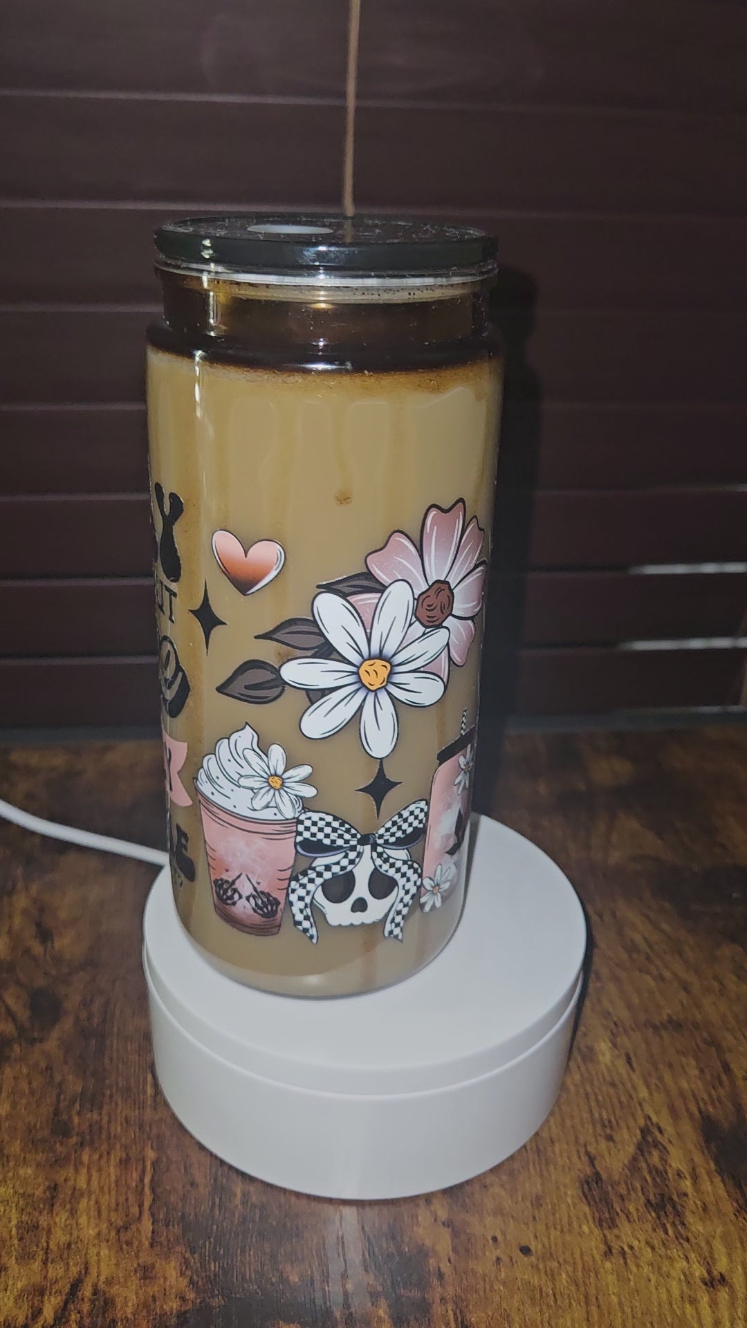 LIVE 20oz Customized snowglobe tumbler