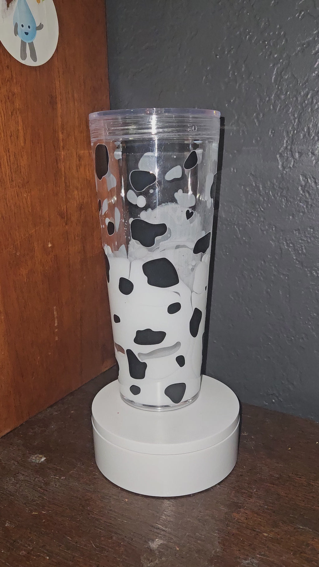 LIVE 24oz customized snowglobe tumbler