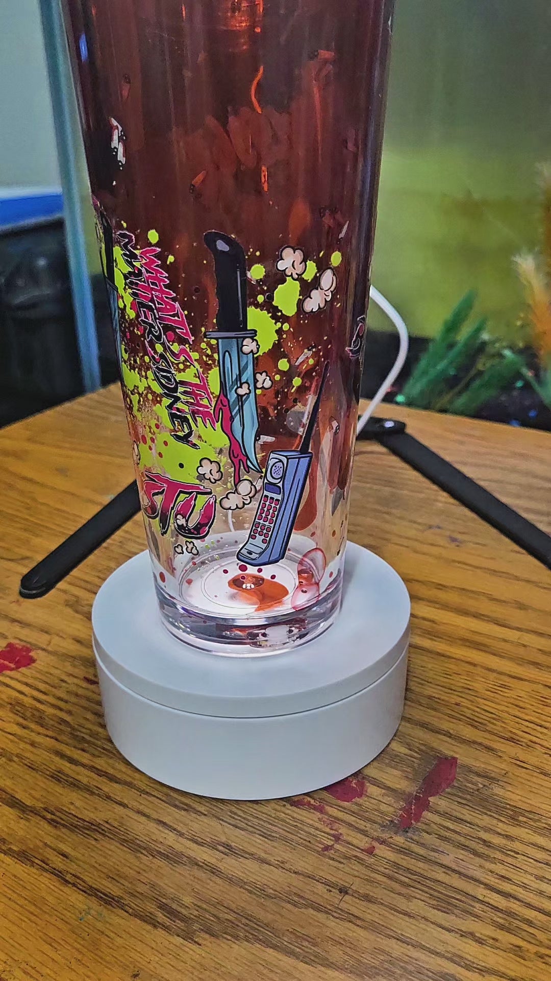 LIVE 24oz customized snowglobe tumbler