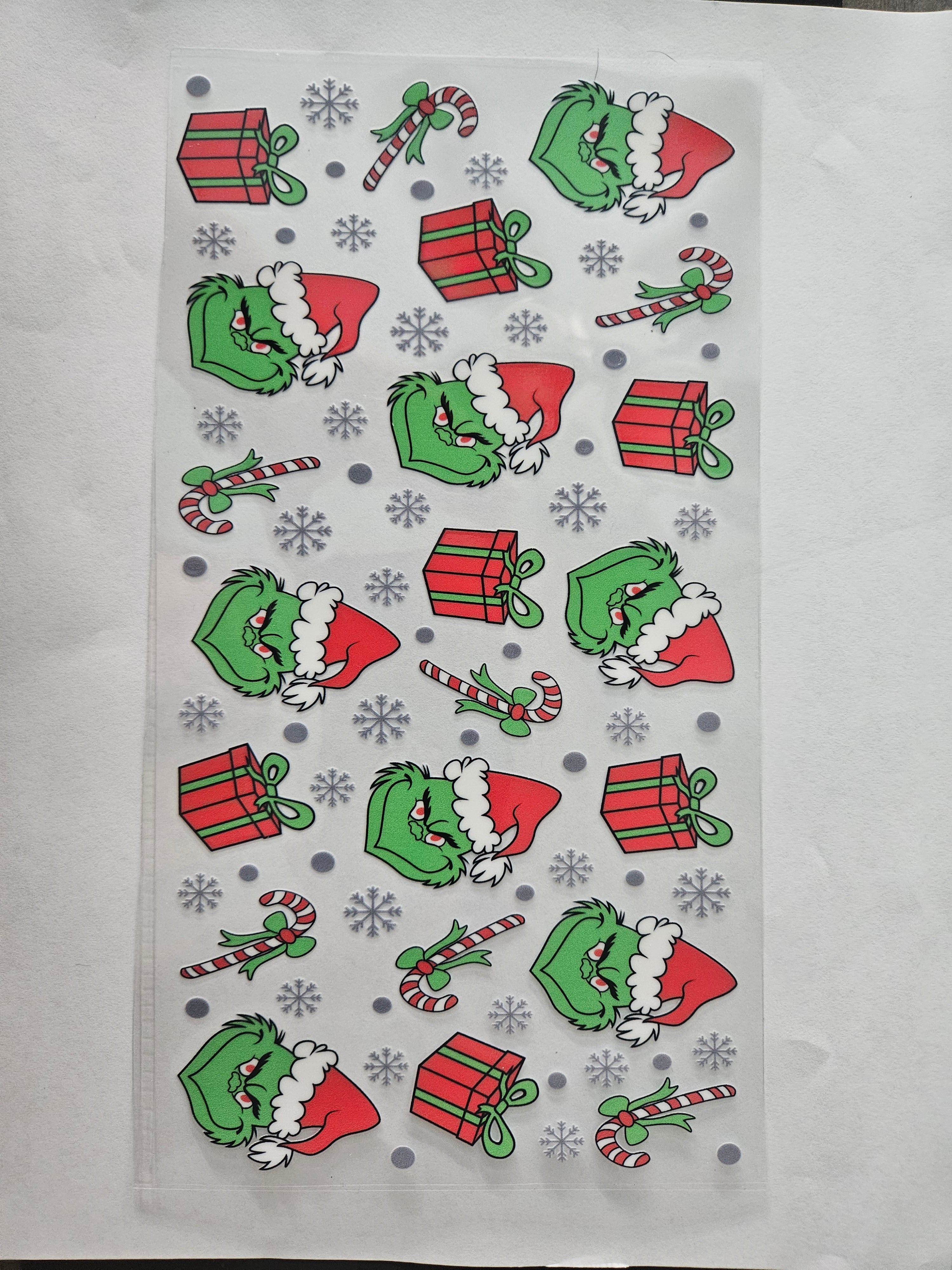 Candy canes and grinch