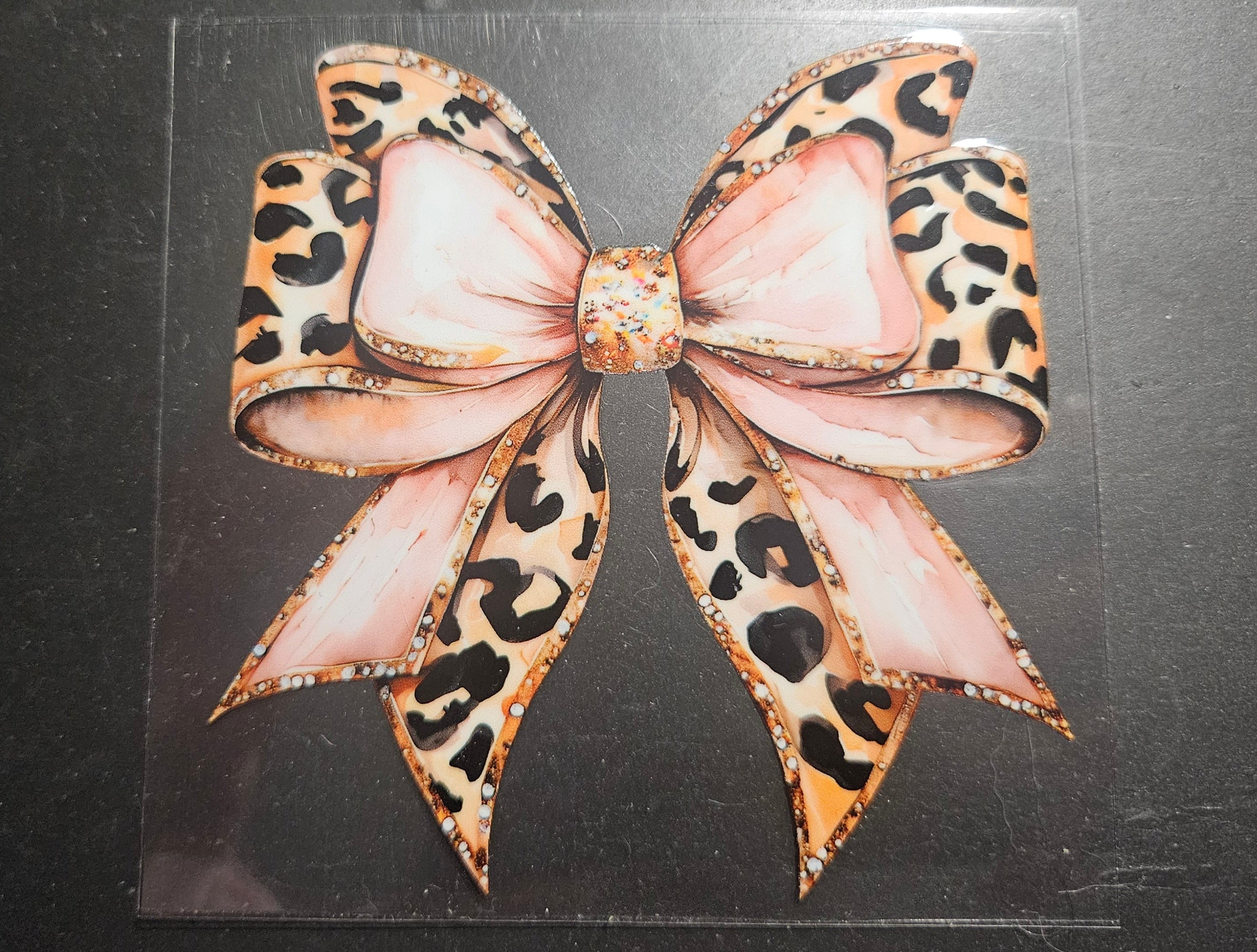 Cheetah print bow